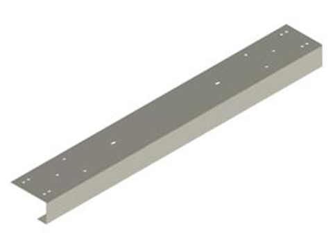 Eindstijl 610 x 40 mm RVS