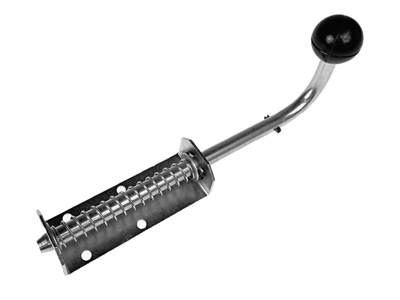 Schuifgrendel met zwarte knop